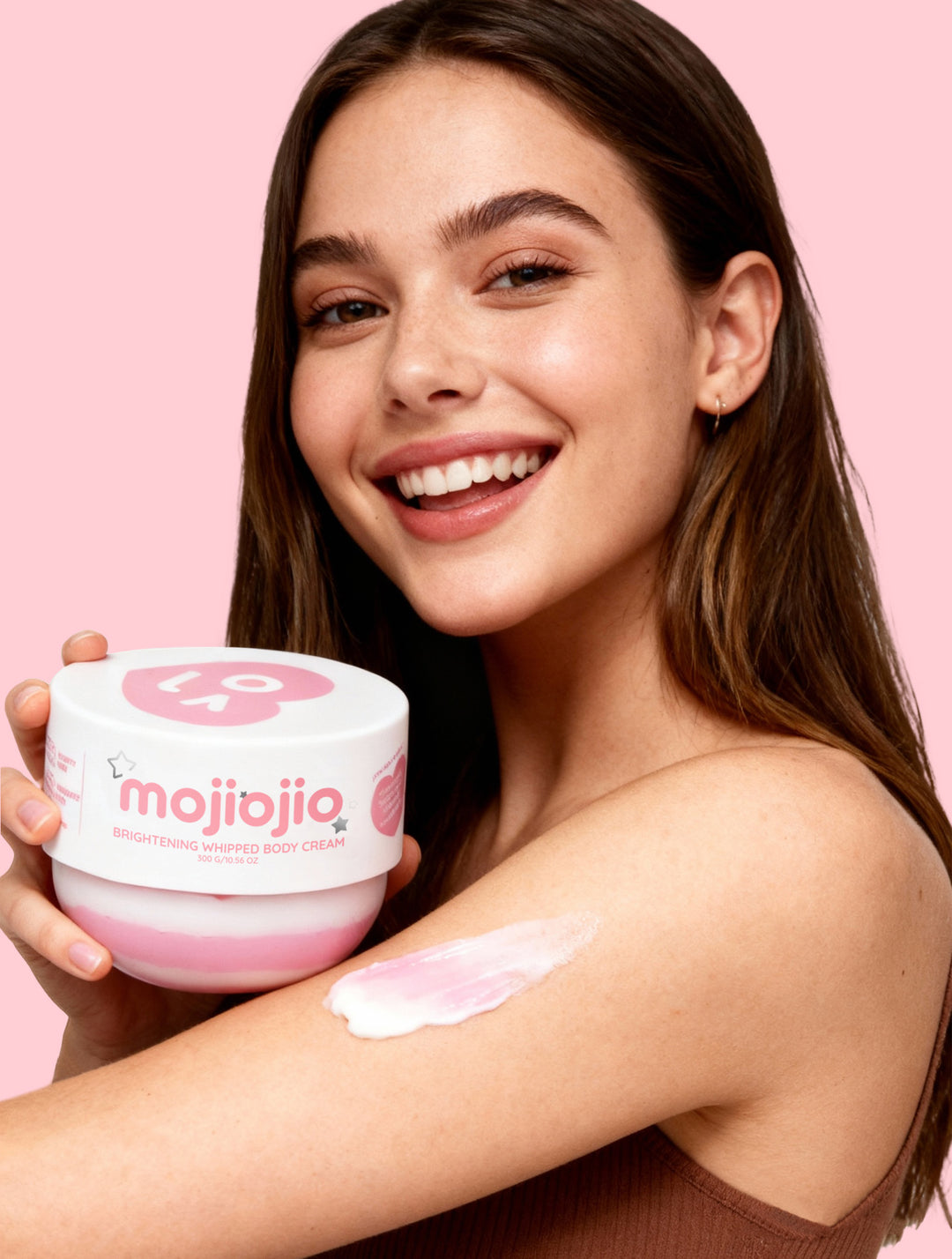 Mojiojio Beauty Red Apple & Rose Brightening Whipped Body Cream 300g
