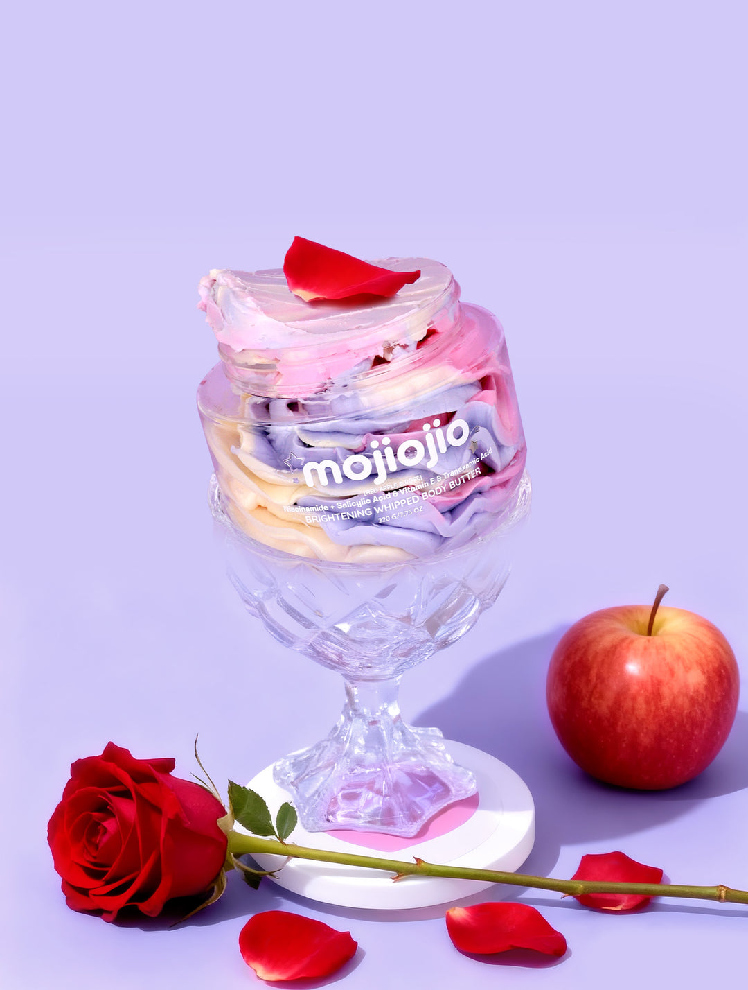Mojiojio Beauty Red Apple&Rose Brightening Whipped Body Butter 200g