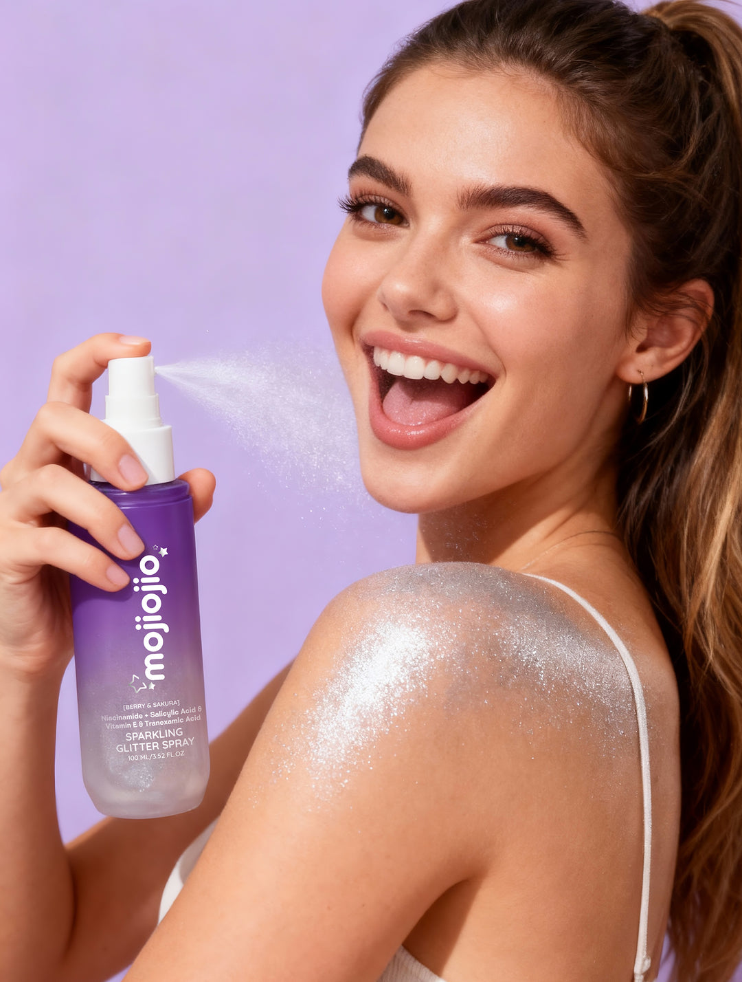 Mojiojio Beauty Berry & Sakrua Sparkling Glitter Spray 100ml