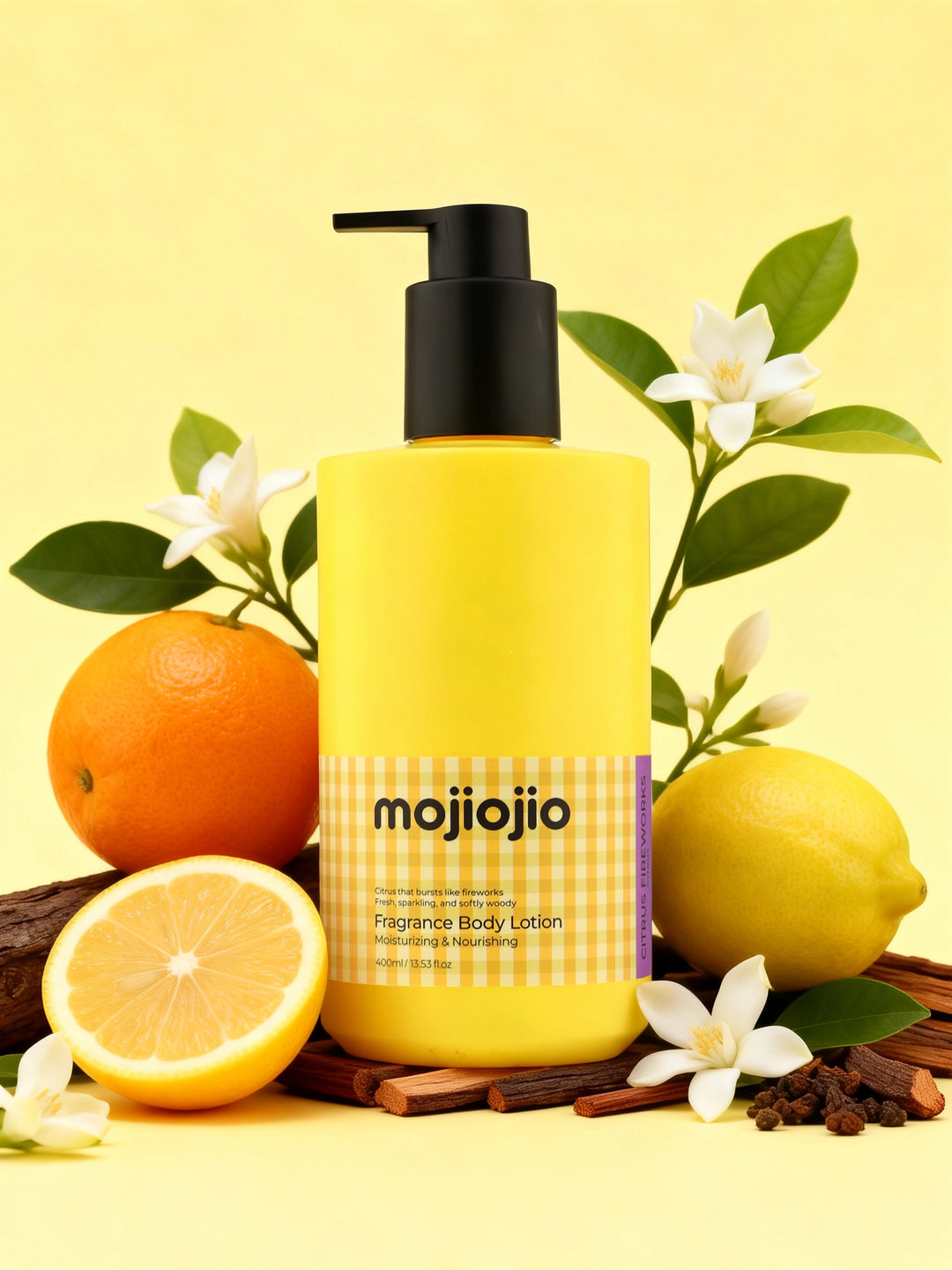 mojiojio Fragrance Citrus Fireworks Body Lotion 400ml