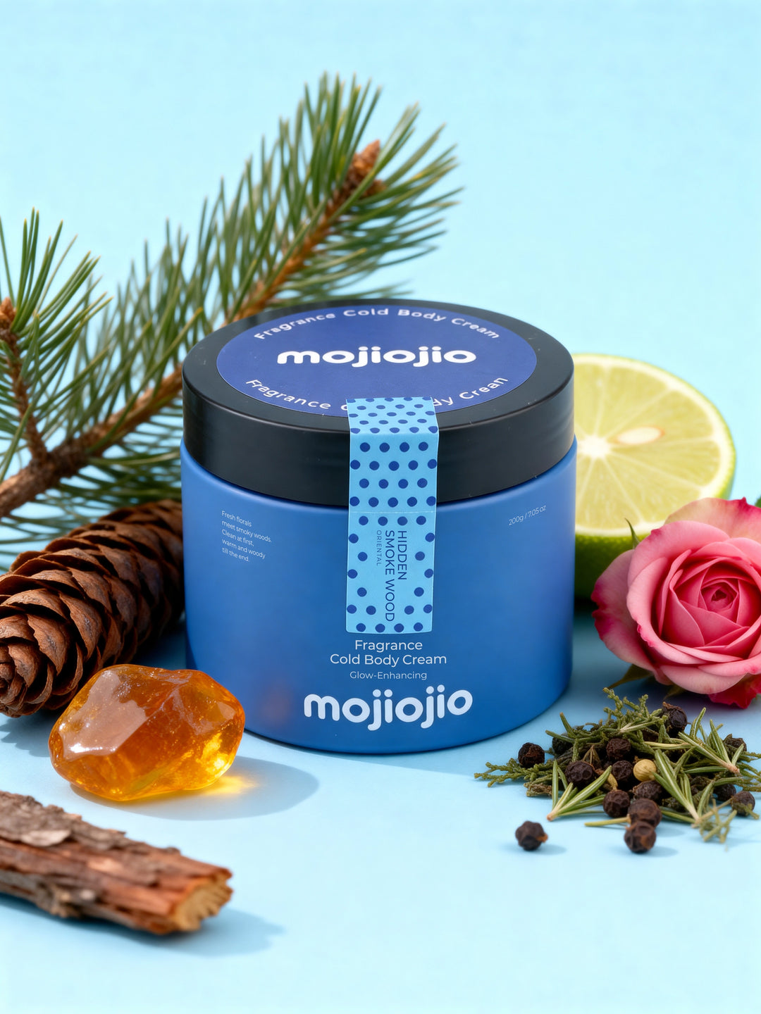mojiojio Fragrance Hidden Smoke Wood Cold Body Cream 200g